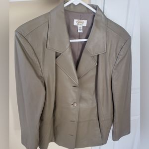 Talbots leather jacket